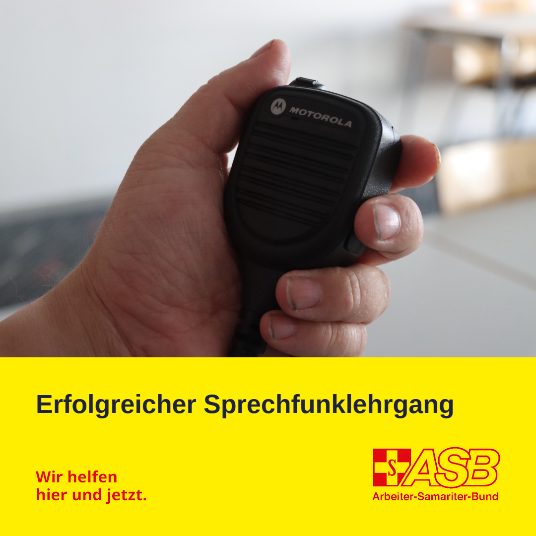 Erfolgreicher BOS-Sprechfunkkurs beim ASB Frankfurt