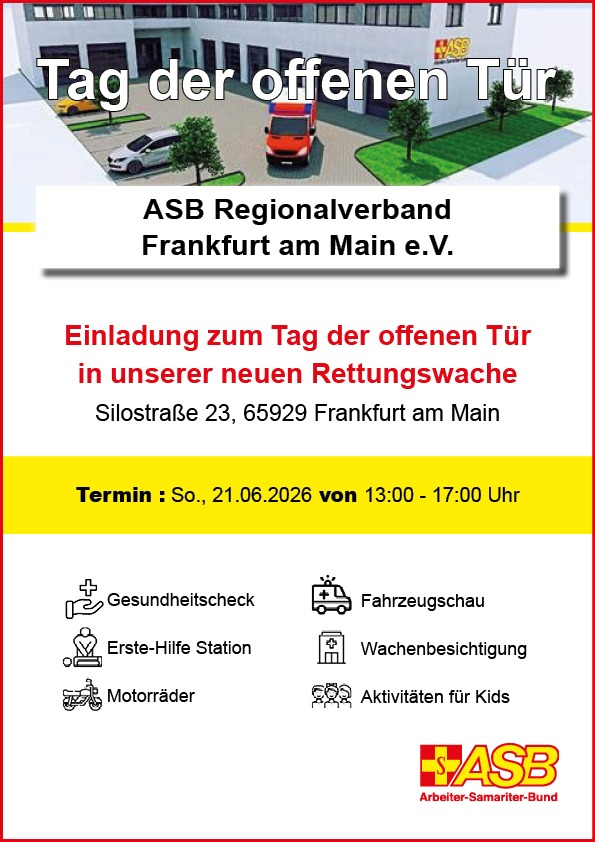 Einladung zum Tag der offenen Tür in unserer neuen Rettungswache!